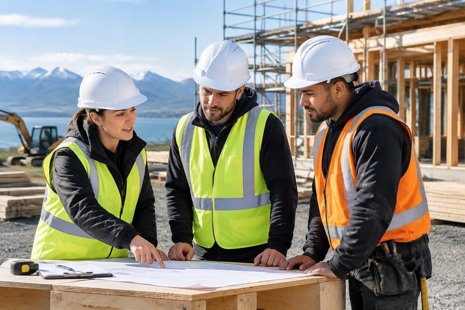 Illustrative construction & trades support workplace